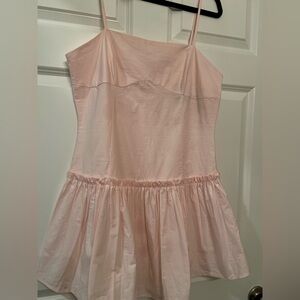 Babydoll mini dress pink